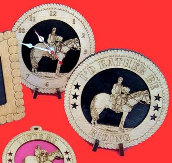 Pony and Boy Desktop Clock