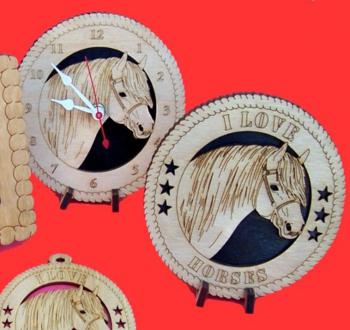 Pony Head Desktop Clock