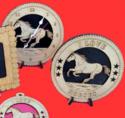 Rearing Horse Desktop Clock