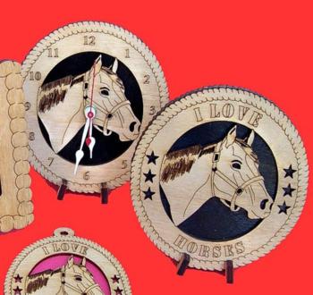 Horse Head Desktop Clock