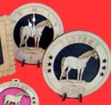 Horse Desktop Clock