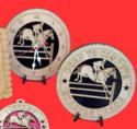 Steeple Chase Horse Desktop Clock