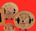 Irish Wolf Hound Dog Desktop Clock