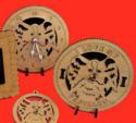 Papillon Dog Desktop Clock