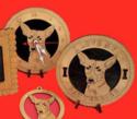 Rat Terrier Dog Desktop Clock