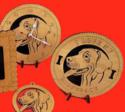 Rhodesian Ridgeback Dog Desktop Clock