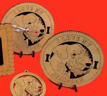 Sealyham Dog Desktop Clock