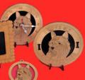 Silky Terrier Dog Desktop Clock