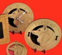 Spitz Dog Desktop Clock