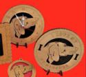 Weimaraner Dog Desktop Clock
