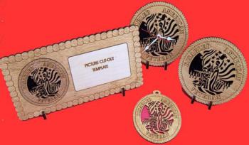 Disabled American Veteran Wood Christmas Ornament