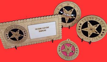 Eastern Star Wood Christmas Ornament