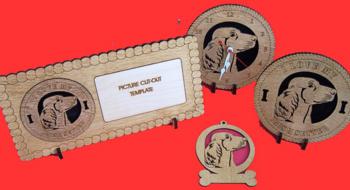Irish Setter Desktop Clock