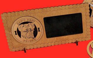 Bull Dog Uncropped Dog Picture Frame