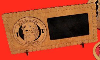 English Sheep  Dog Picture Frame