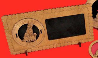 Mom and Puppies  Dog Picture Frame