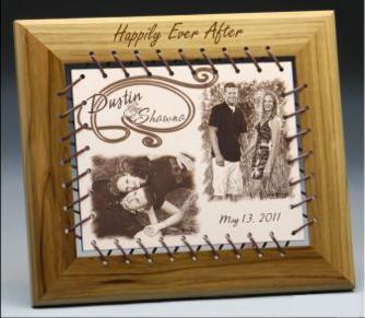 Leather Laced Frame 12 1/2