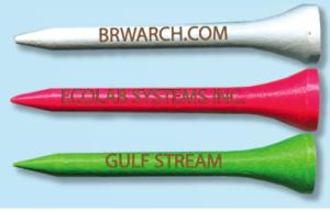 Custom Wood Golf Tee - 2 1/8