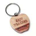 Maple-Rosewood Combo Apple Keychain