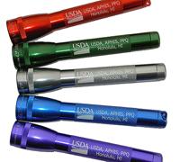 engraved mini maglites