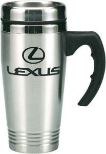 Stainless Steel Travel Mug with Grip Handle