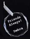 Round Facet Crystal Ornament