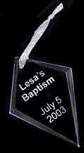 Beveled Kite Crystal Ornament