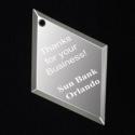 Arrowhead Mirrored Glass Ornament