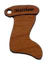 Stocking Wood Christmas Ornament