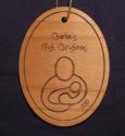 Baby's First Christmas Wood Christmas Ornament