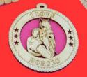 Man With Horse Wood Christmas Ornament