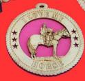 Pony and Boy Wood Christmas Ornament