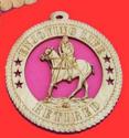 Polo Horse Wood Christmas Ornament