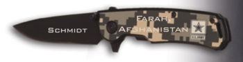 Digital Camo Folding Knife