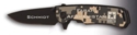 Digital Camo Folding Knife