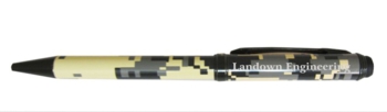 Digital Camo LED Light Tip Twist Action Ballpoint