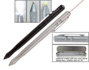 4-in-1 Laser Pointer Pen, Flashlight, Stylus