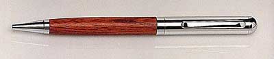 [ Chrome & Rosewood Twist Pen -  ]