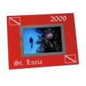 Scuba Diver Flag Metal Picture Frame: Scuba Diving Gear