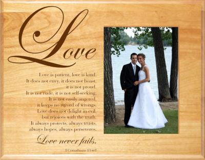 Love Never Fails Photo Frame