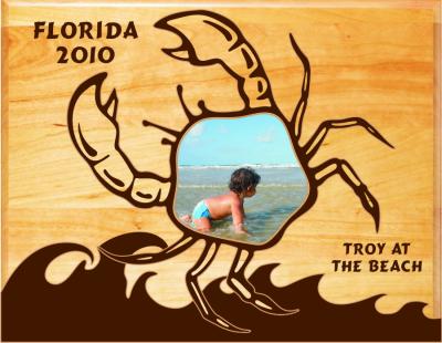 Crab Cutout Custom Photo Frame