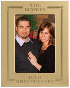 Black and Gold Metal Picture Frame - 4x6