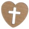 Cross Cutout Heart - Small
