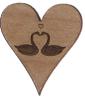 Phileo Heart Token - Wood