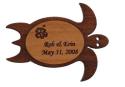 Wooden Sea Turtles with Dark Body