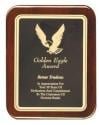 Rosewood Piano Finish Plaques with Rounded Corner Plates