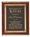 Rosewood Piano Finish Plaques with Teardrop Plates