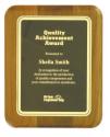 Walnut Elliptical Plaque with Rounded Corner Plates