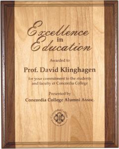 Alder Plaques with Walnut Trim