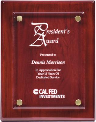 Piano Finish Floating Acrylic Plaques